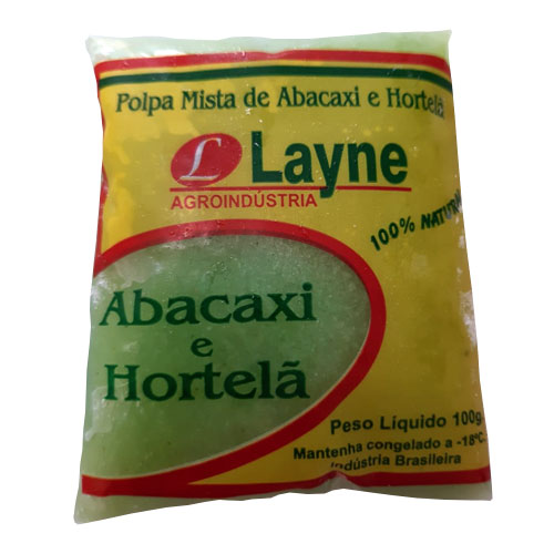 Polpa de fruta - Abacaxi e Hortelã